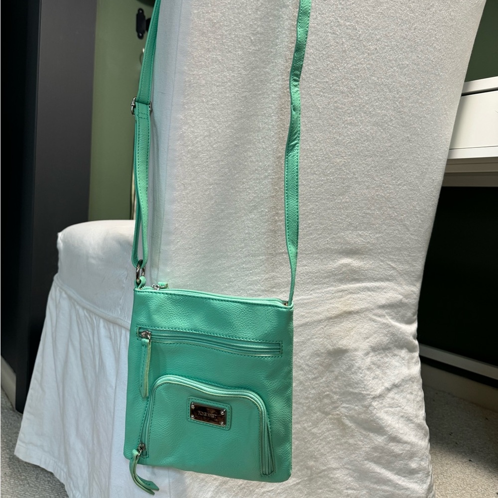 Mint green Nine West crossbody bag